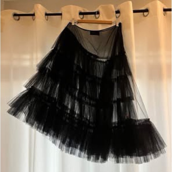 Simone Rocha Black Tulle Skirt - Picture 2 of 9